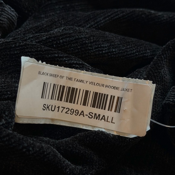 Easel Black Hooded Women's Jacket - Picture 7 of 7